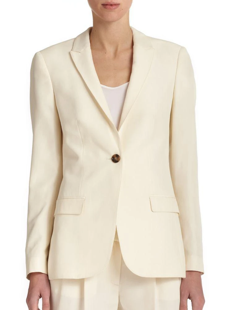 商品Burberry|Larston Silk Suiting Jacket,价格¥4355,第1张图片