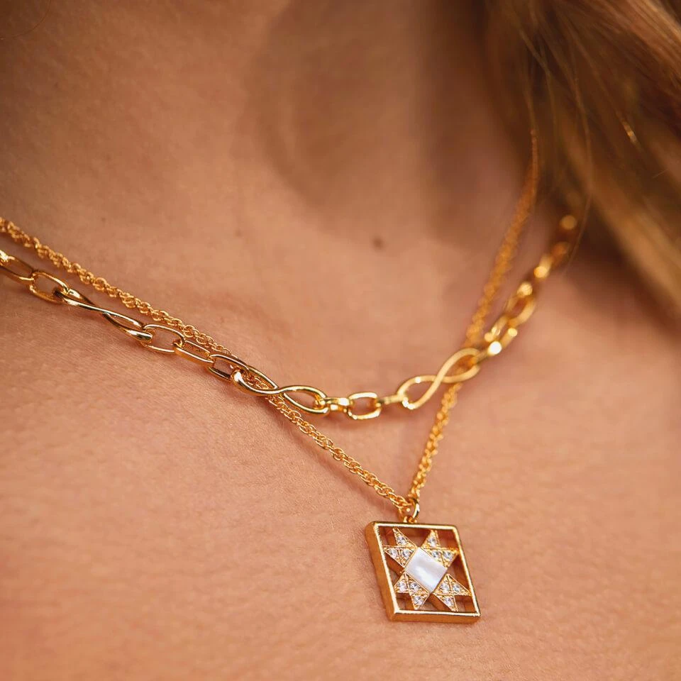 商品ESTELLA BARTLETT|Estella Bartlett Gold-Plated Infinity Loop Motif Necklace,价格¥111,第2张图片详细描述