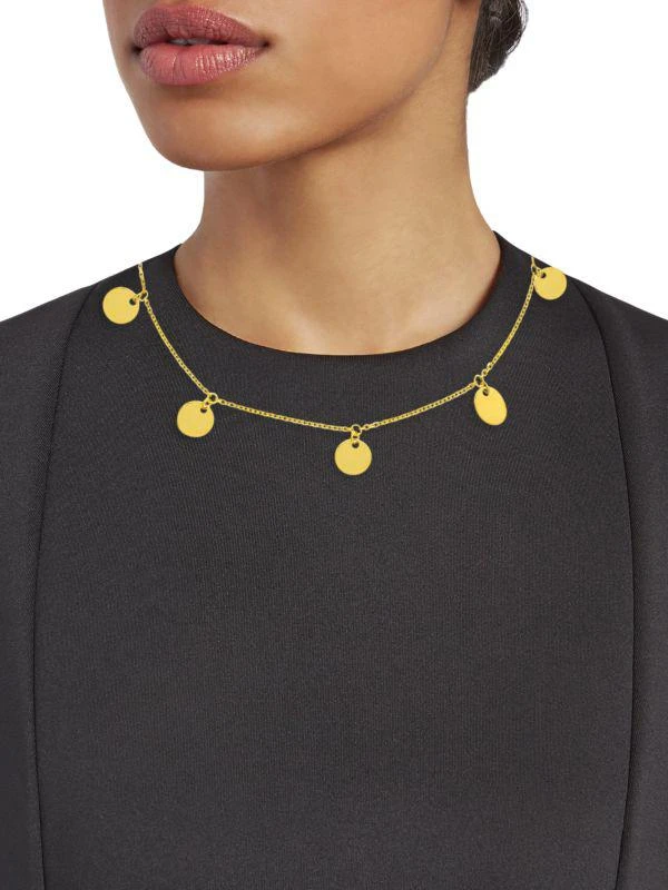 商品Saks Fifth Avenue|14K Yellow Gold Mini Five Disc Choker Necklace,价格¥2951,第3张图片详细描述