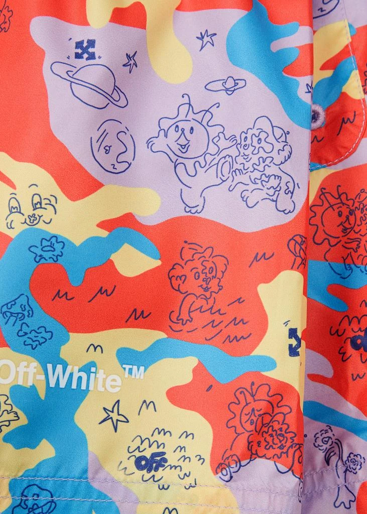 商品Off-White|KIDS Puzzleflage printed swim shorts,价格¥1034,第2张图片详细描述