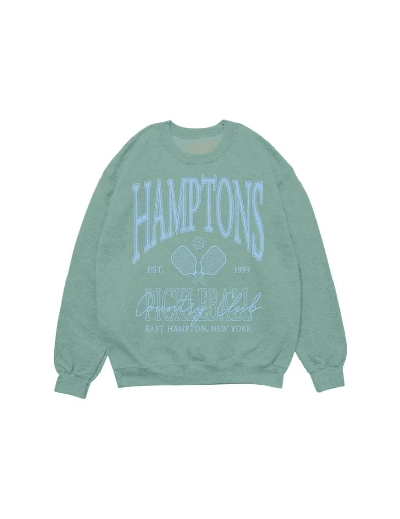 商品the Clandestine Underground|90S Hamptons Country Club Pickleball Crewneck In Artic Green,价格¥431,第1张图片