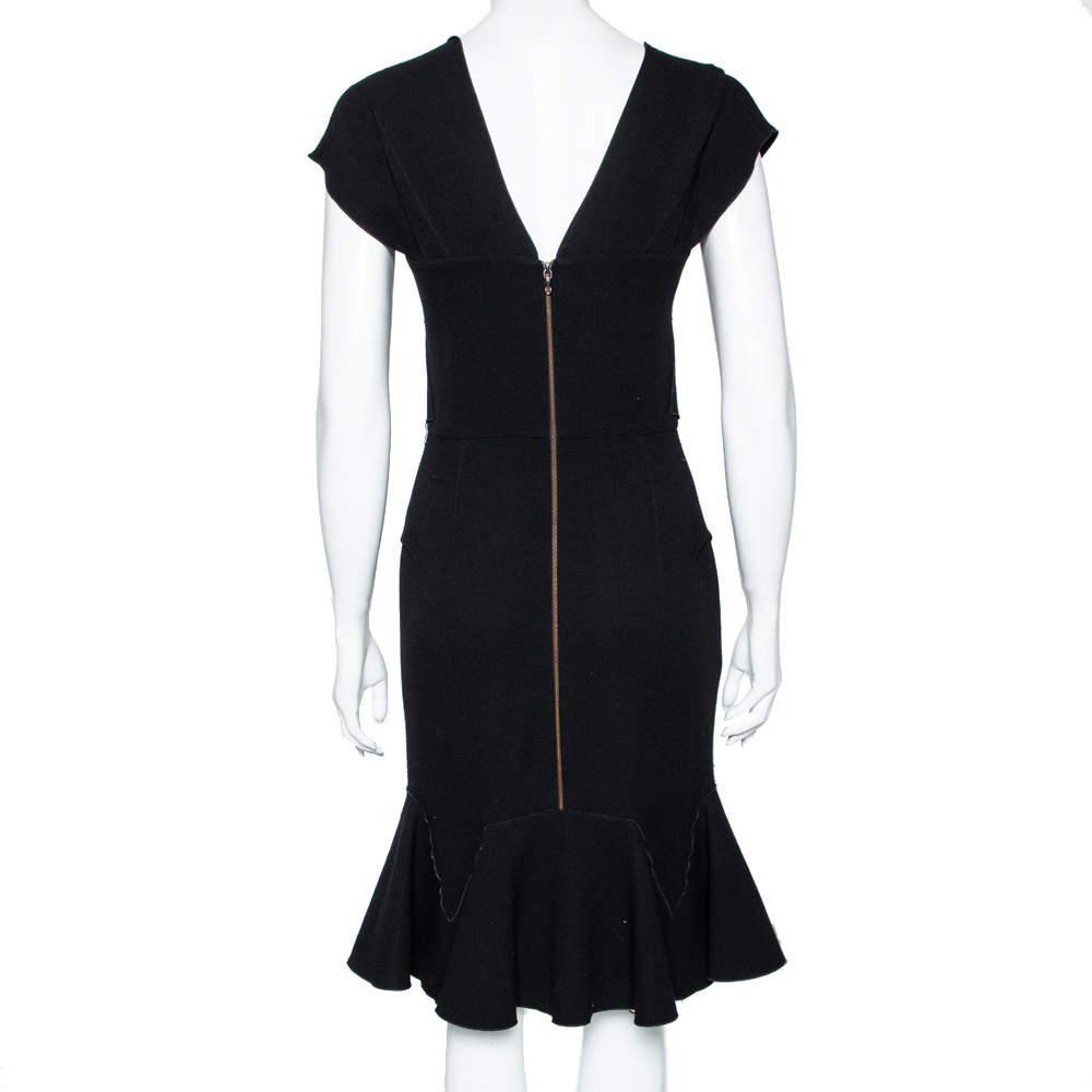 商品[二手商品] ROLAND MOURET|Roland Mouret Black Wool Peplum Hem Detail Dress M,价格¥2722,第5张图片详细描述