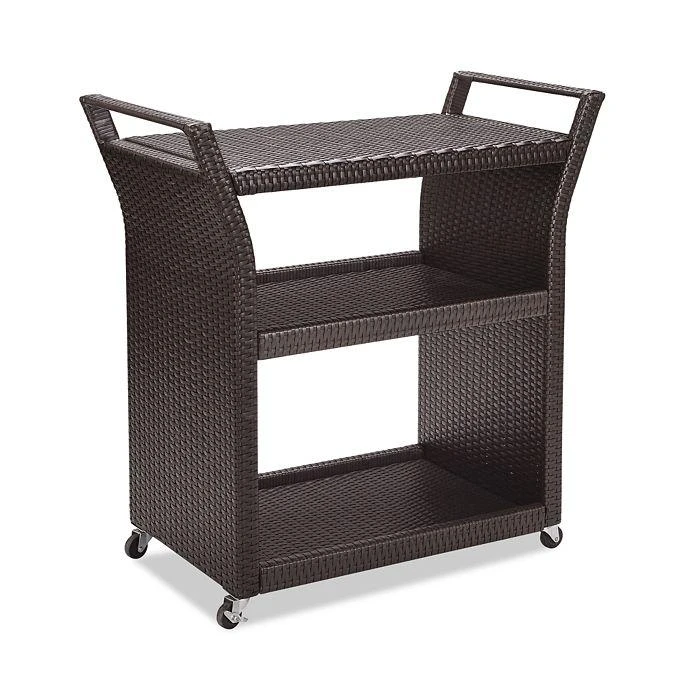 商品Sparrow & Wren|Sparrow & Wren Avalon Outdoor Wicker Bar Cart,价格¥2593,第4张图片详细描述