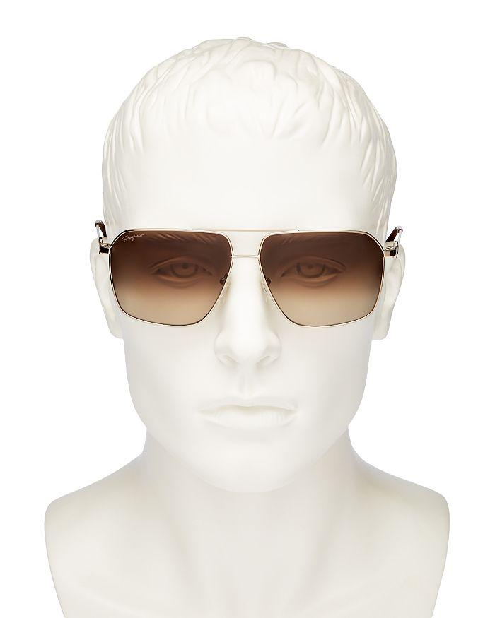 Men's Brow Bar Aviator Sunglasses, 62mm商品第2张图片规格展示