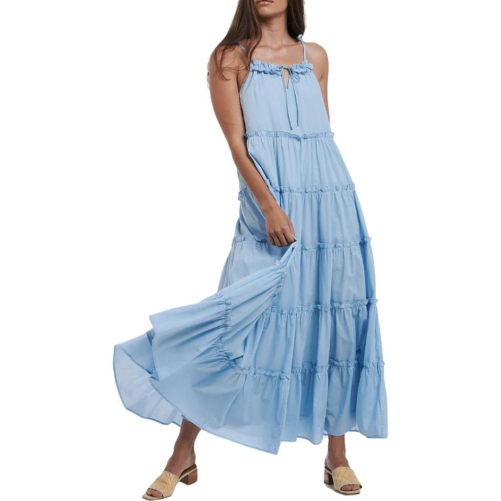 商品Charlie Holiday|Charlie Holiday Womens Senorita Ruffled Tie Shoulder Maxi Dress,价格¥231,第1张图片