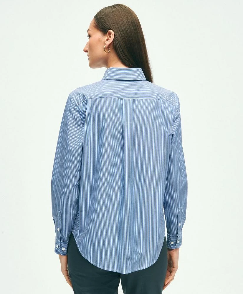 商品Brooks Brothers|Classic Fit Stretch Supima® Cotton Non-Iron Striped Dress Shirt,价格¥377,第2张图片详细描述