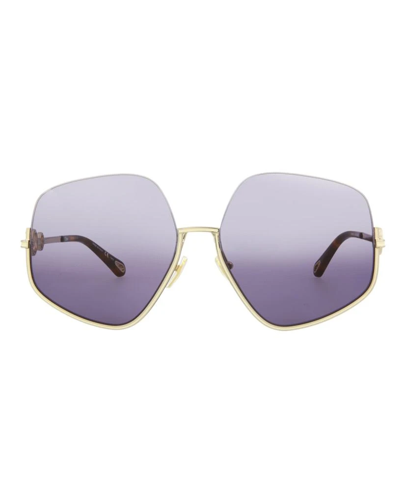 商品Chloé|Chloe Square-Frame Metal Sunglasses,价格¥1125,第1张图片