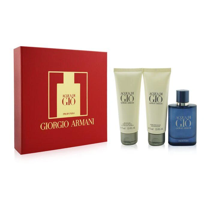 商品Giorgio Armani|Giorgio Armani 寄情男士香氛套装：淡香精 40ml/1.35oz + 沐浴啫喱 75ml/2.5oz + 须后膏 75ml/2.5oz 3pcs,价格¥805,第2张图片详细描述