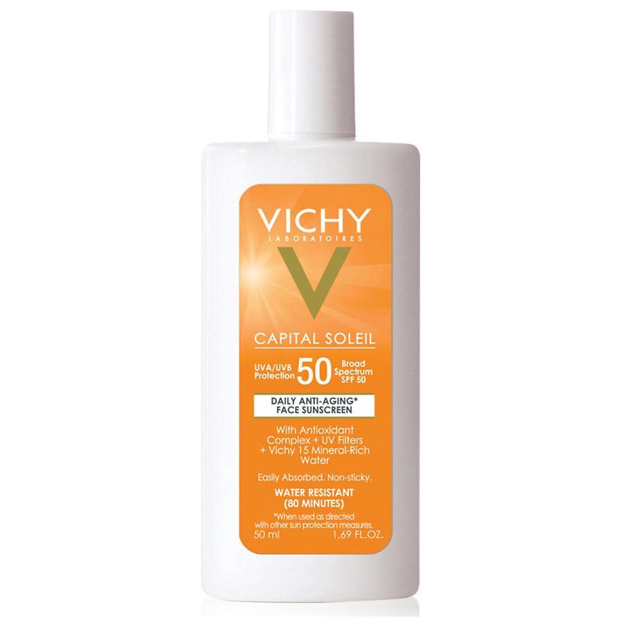 商品Vichy|Capital Soleil Face Sunscreen Lotion SPF 50, Daily Anti-Aging Sunblock Fragrance,价格¥187,第1张图片