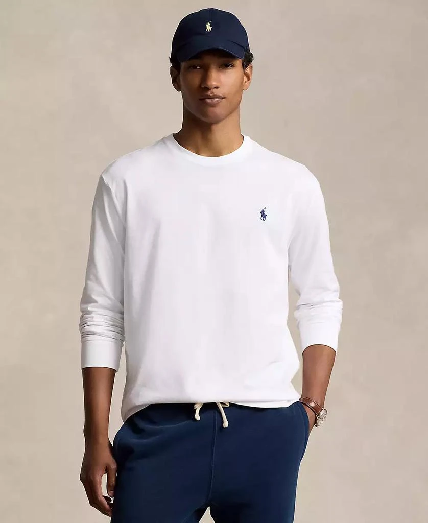 商品Ralph Lauren|Men's Classic-Fit Jersey Long-Sleeve T-Shirt,价格¥337,第3张图片详细描述