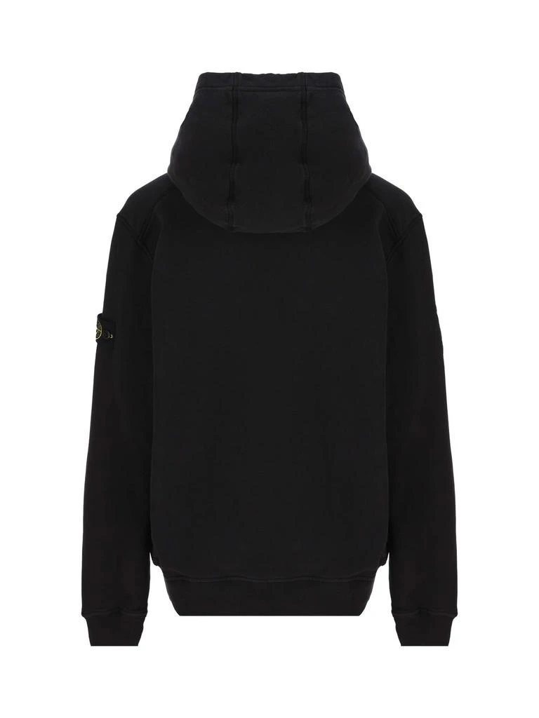 商品Stone Island Junior|Stone Island Junior Logo Patch Long-Sleeved Hoodie,价格¥1400,第2张图片详细描述