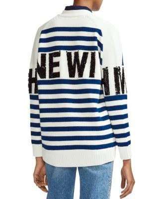 商品Maje|Murmur Striped & Sequined Cardigan,价格¥1169,第2张图片详细描述