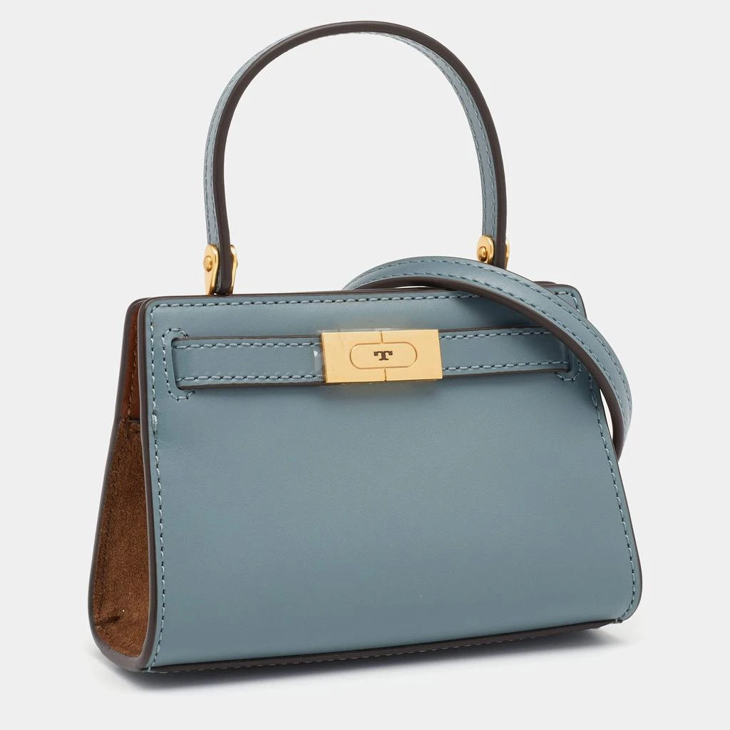 商品Tory Burch|Tory Burch Light Blue Leather Nano Lee Radziwill Crossbody Bag,价格¥2772,第3张图片详细描述