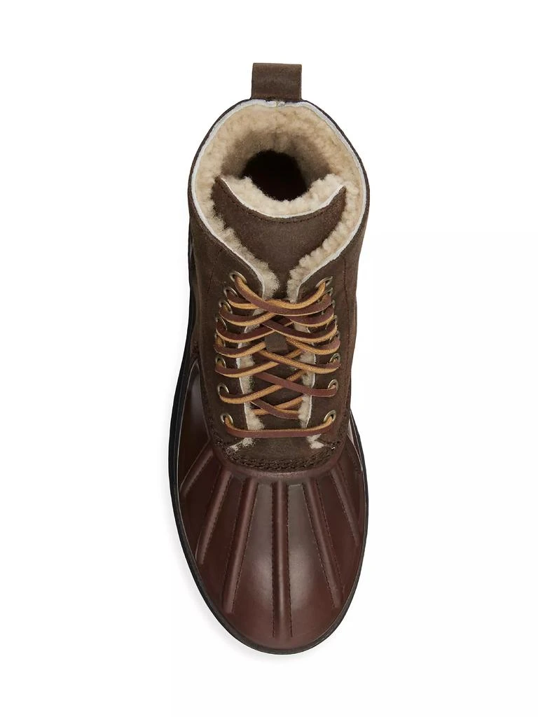 商品Ralph Lauren|Oslo High II Leather Lug Sole Boots,价格¥1473,第4张图片详��细描述