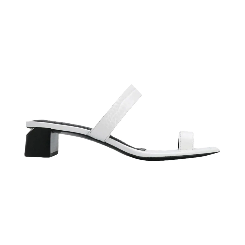 商品Alexander Wang|Alexander Wang 亚历山大·王 女士白色凉鞋 30C120B027-100,价格¥1725,第1张图片