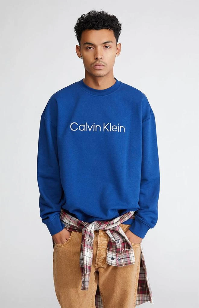 商品Calvin Klein|Terry Crew Neck Sweatshirt,价格¥291,第1张图片详细描述