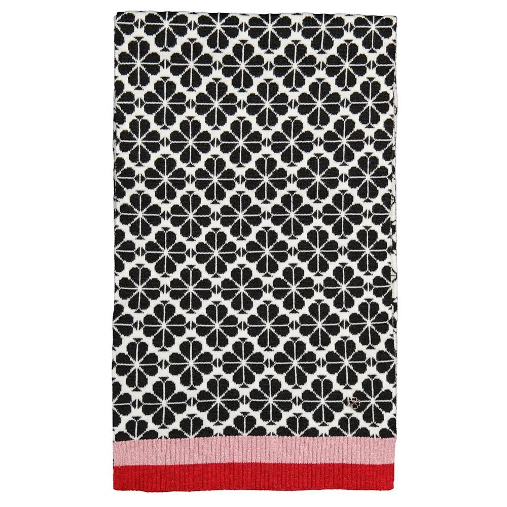 商品Kate Spade|Women's Spade Flower Stripe Knit Scarf,价格¥733,第1张图片