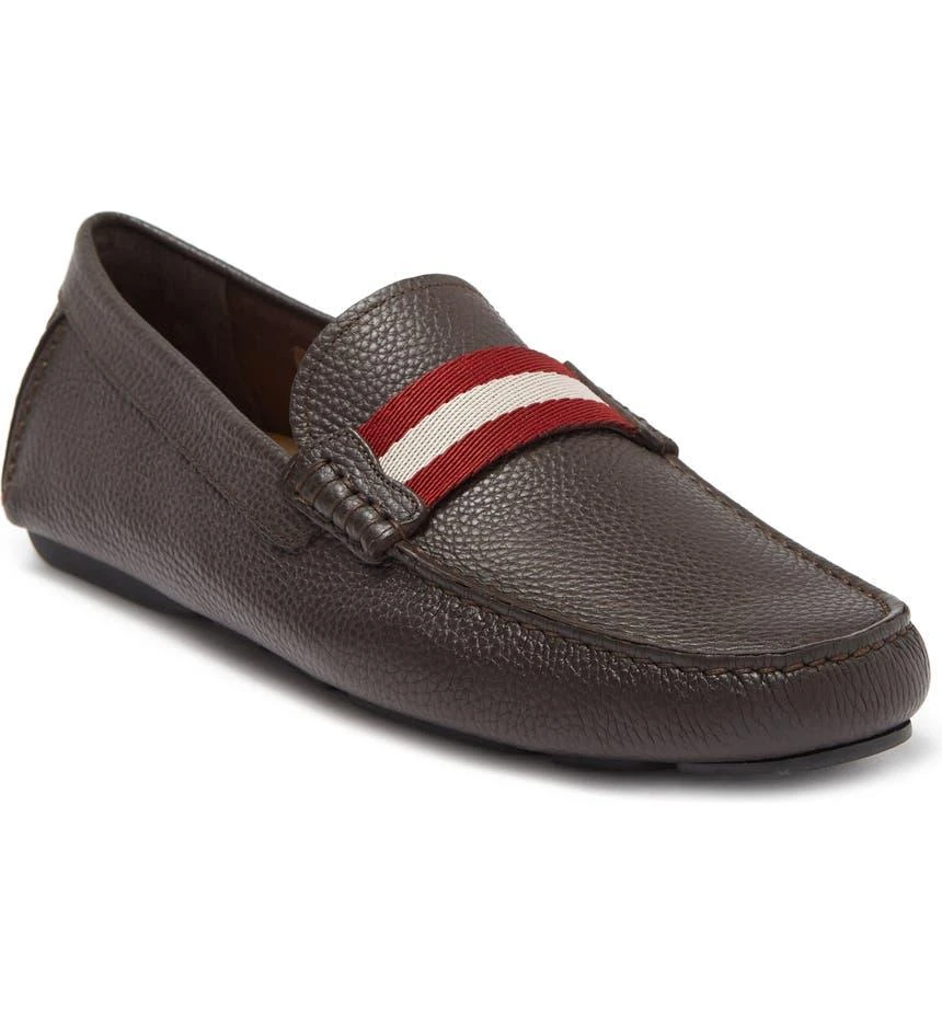 商品Bally|Waltec Striped Leather Loafer,价格¥1464,第1张图片