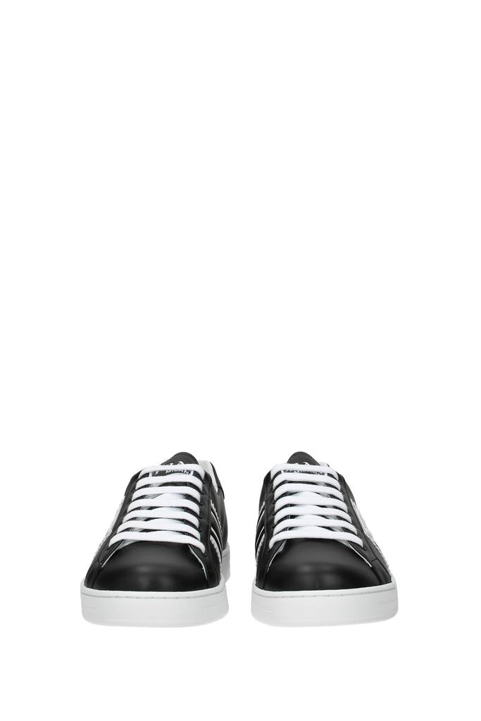 Sneakers Leather Black White商品第3张图片规格展示