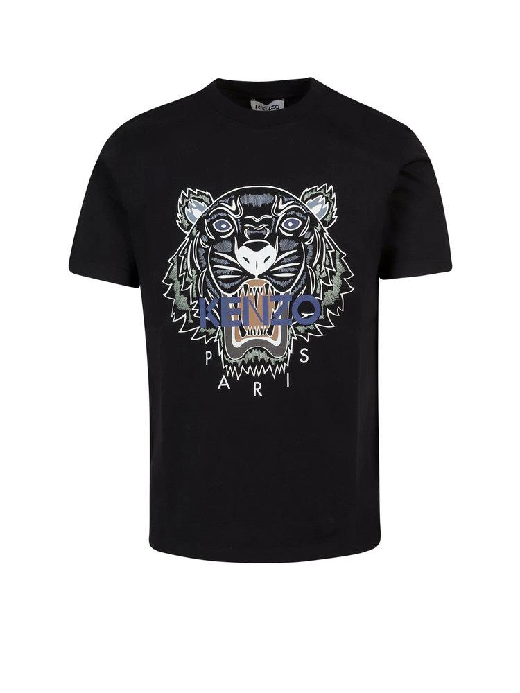 商品Kenzo|Kenzo Tiger Printed Crewneck T-Shirt,价格¥565,第1张图片