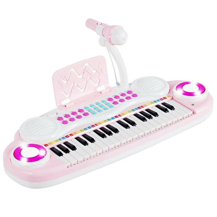 商品Hivvago|Multifunctional 37 Electric Keyboard Piano with Microphone,价格¥511,第1张图片