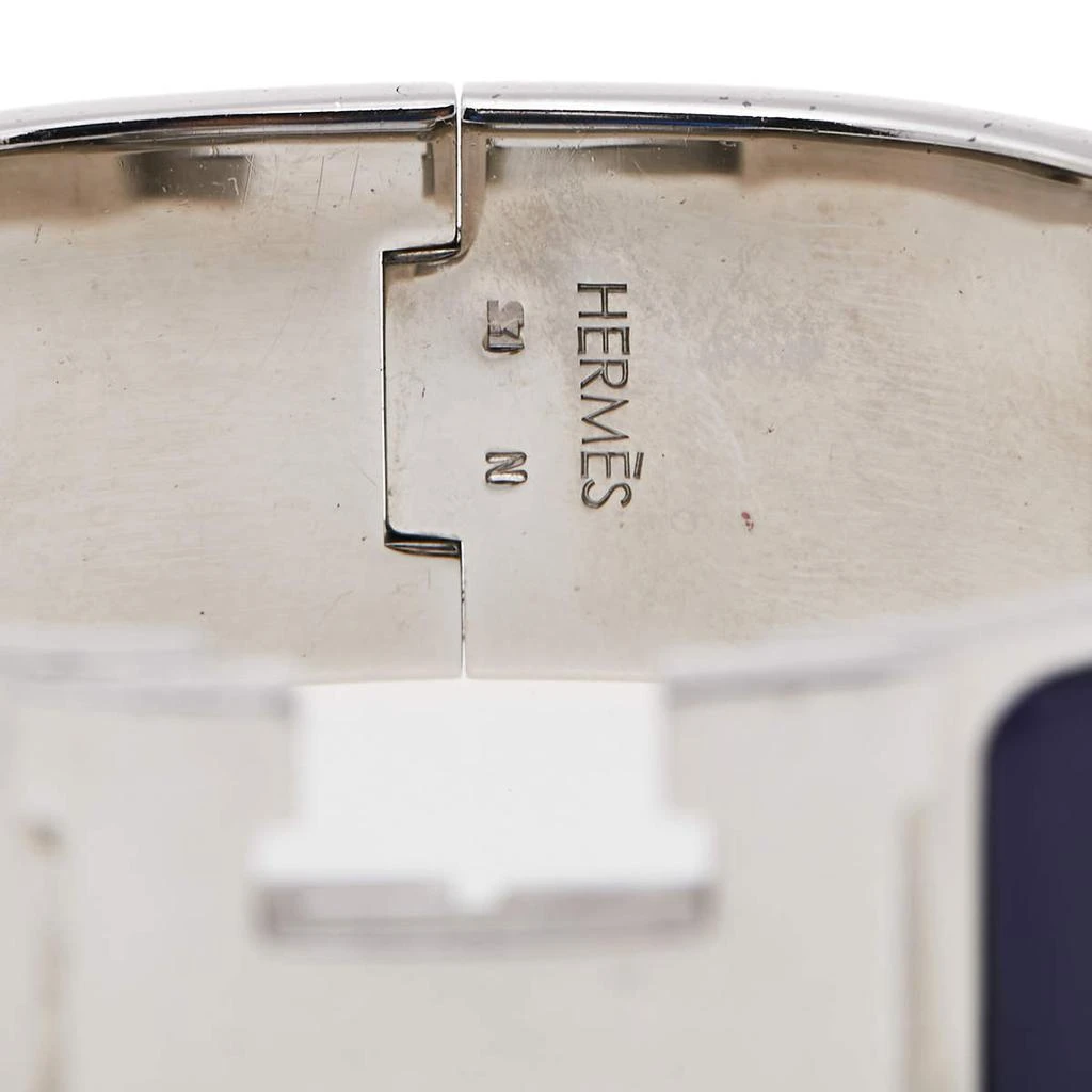 Hermès Clic H Purple Enamel Palladium Plated Narrow Bracelet PM 商品