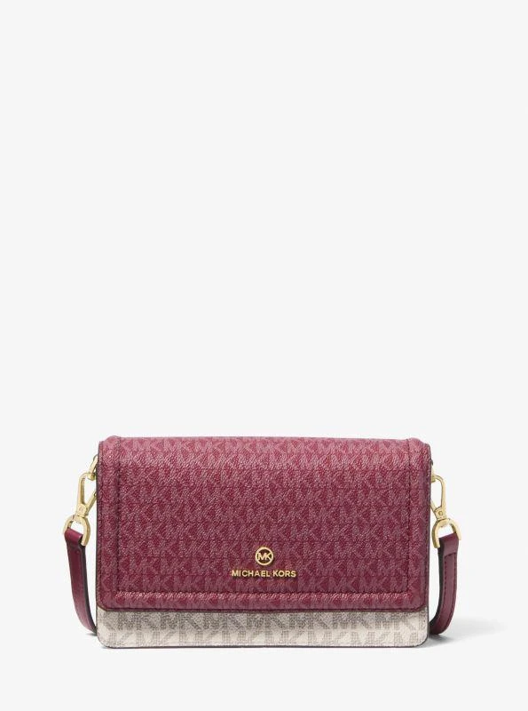 商品Michael Kors|Jet Set Small Two-Tone Logo Smartphone Crossbody Bag,价格¥1179,第1张图片