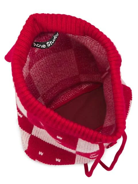 商品Acne Studios|Kaba Checkerboard Knit Backpack,价格¥2259,第3张图片详细描述