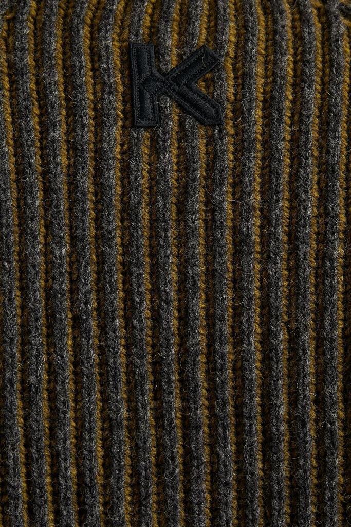Color-block ribbed wool sweater商品第4张图片规格展示