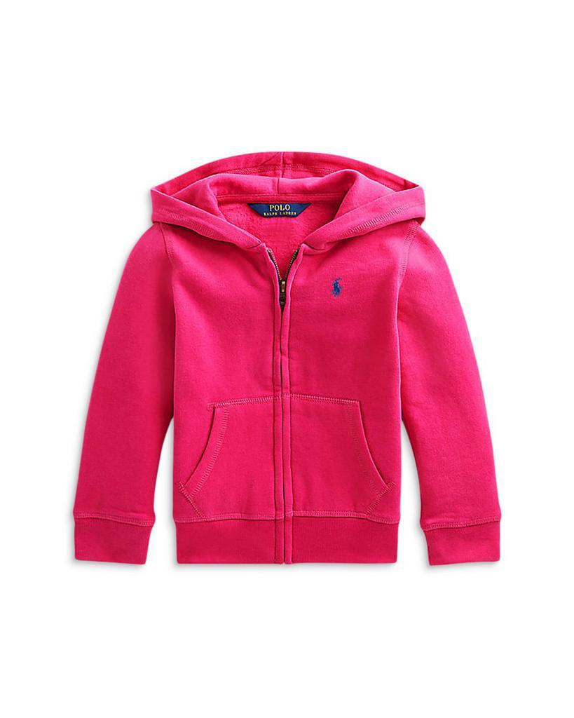 商品Ralph Lauren|Girls' Fleece Hoodie - Little Kid, Big Kid,价格¥406-¥439,第1张图片