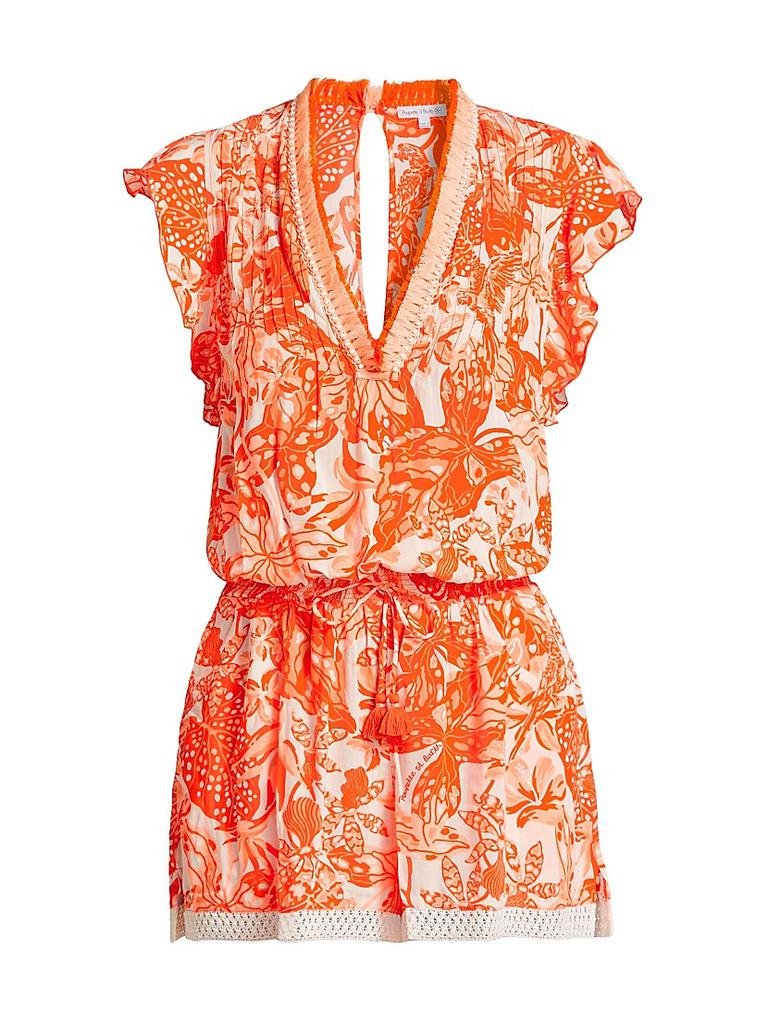 【Poupette St Barth】 Anaikフローラル romper Poupette St Barth Anaik floral romper Poupette St Barth