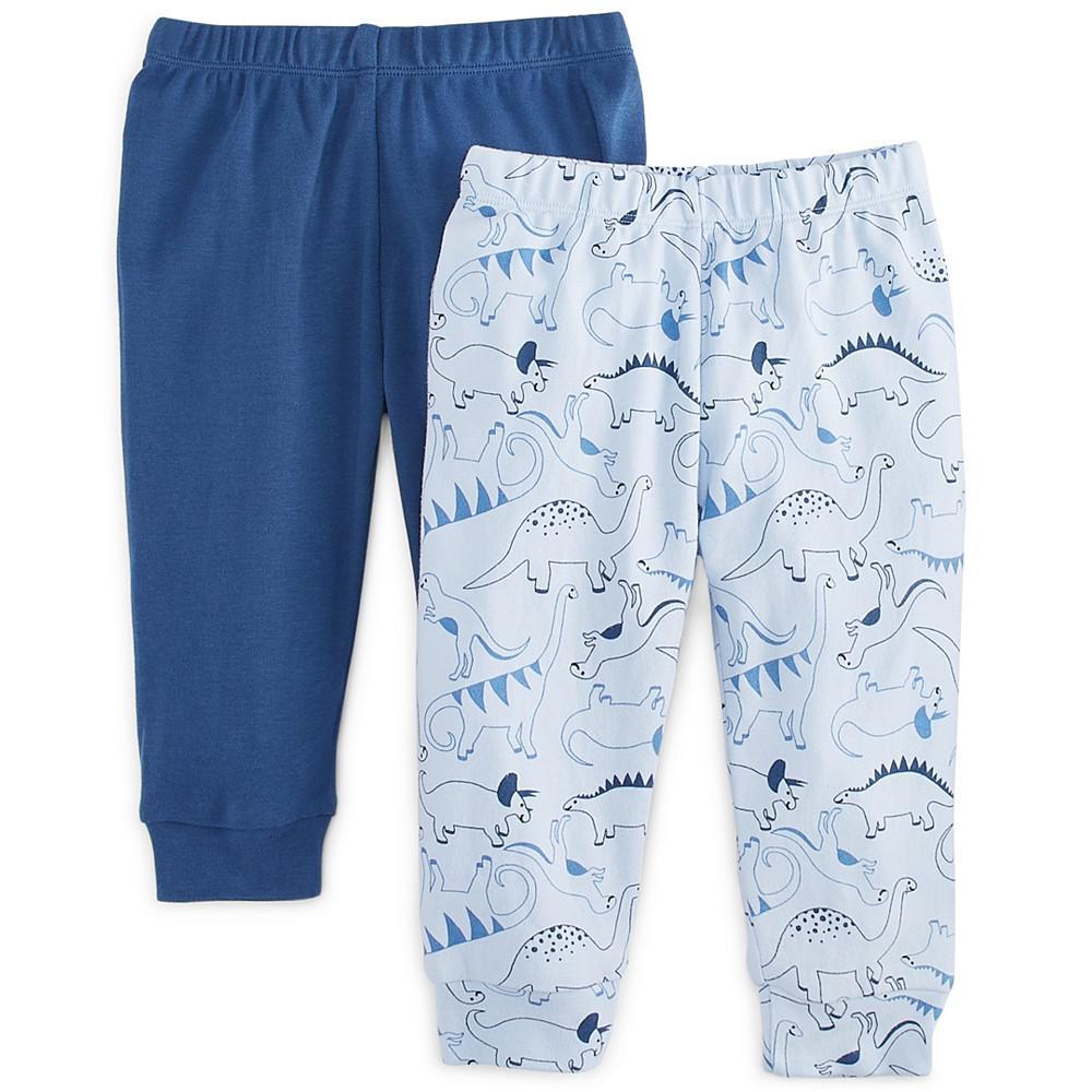商品First Impressions|Baby Boys 2-Pack Cotton Jogger Pants, Created for Macy's,价格¥52,第4张图片详细描述