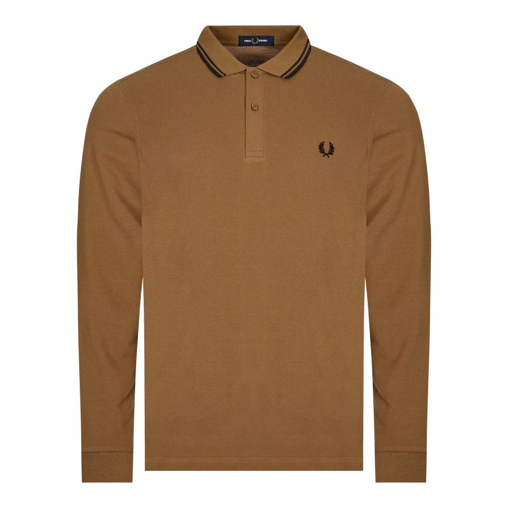 商品Fred Perry|Fred Perry Twin Tipped Polo Shirt - Shaded Stone,价格¥372,第1张图片