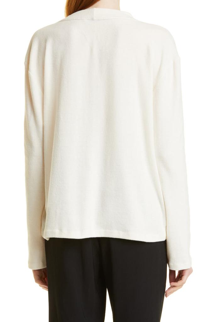 Deep V-Neck Cotton Blend Sweater商品第2张图片规格展示