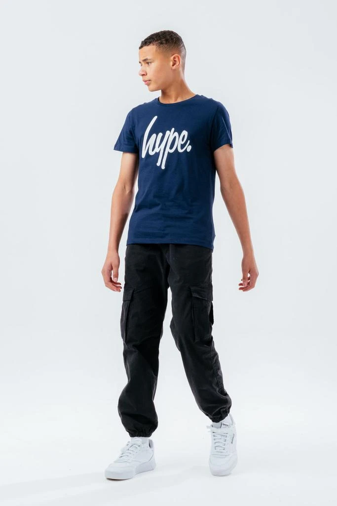 商品HYPE KIDS|HYPE UNISEX KIDS NAVY SCRIPT T-SHIRT,价格¥151,第3张图片详细描述