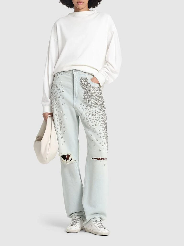 商品Golden Goose|Golden Kim漂白洗水牛仔裤,价格¥12421,第2张图片详细描述