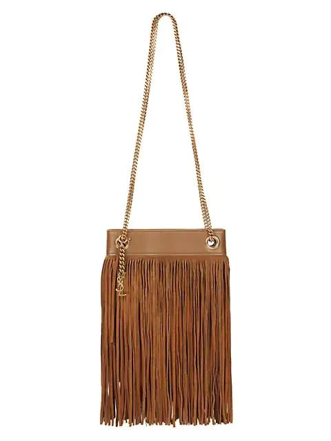商品Yves Saint Laurent|Small Grace Fringe Leather Shoulder Bag,价格¥9711,第1张图片