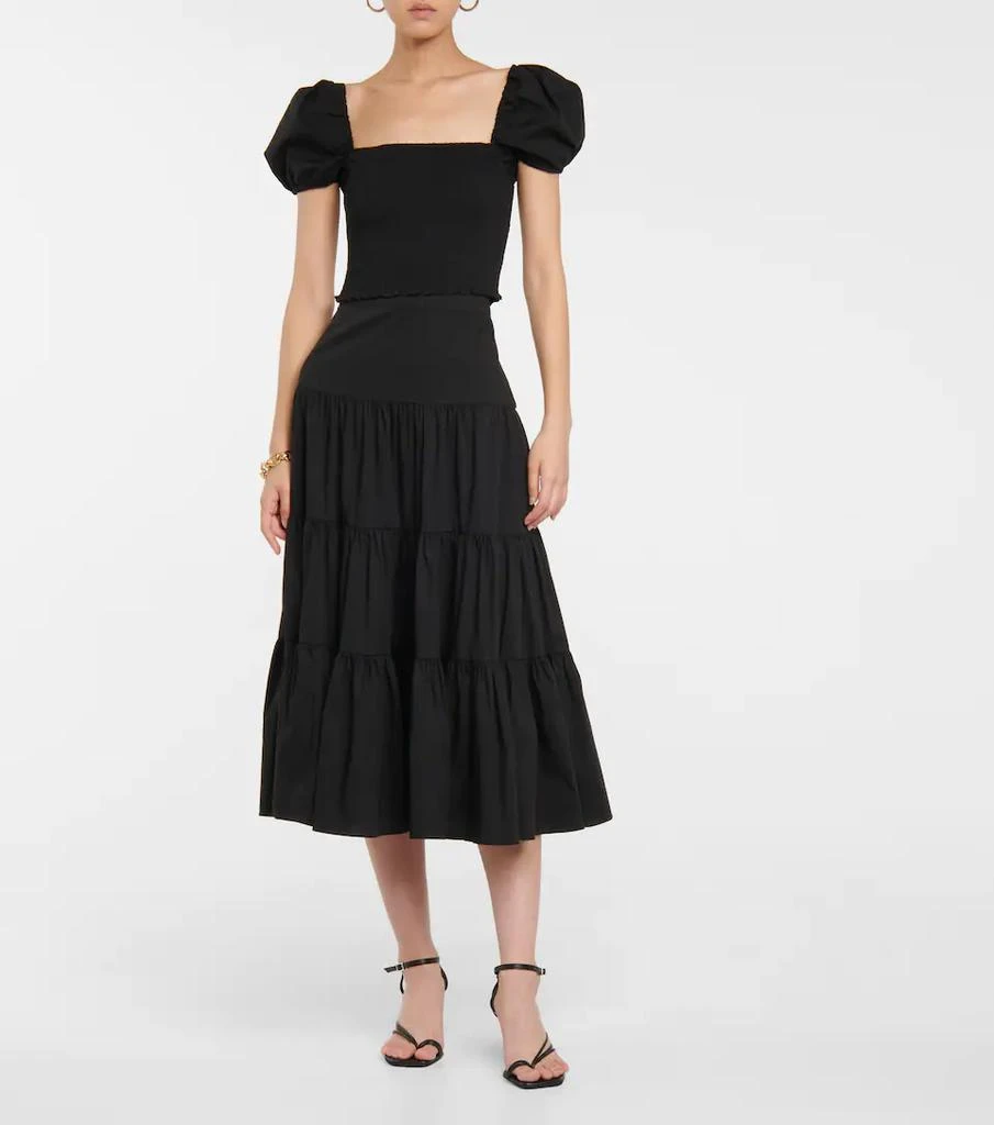 商品CAROLINE CONSTAS|Lennox cotton-blend crop top,价格¥1511,第2张图片详细描述