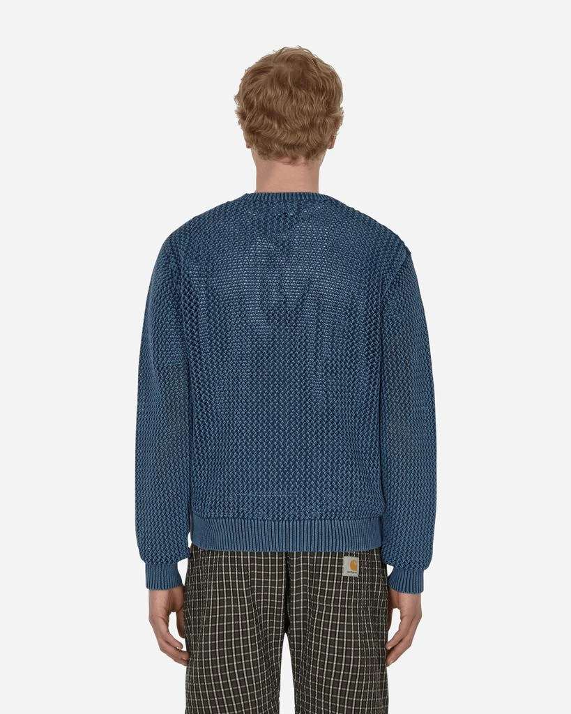 商品STUSSY|Pig. Dyed Loose Gauge Sweater Blue,价格¥635,第3张图片详细描述
