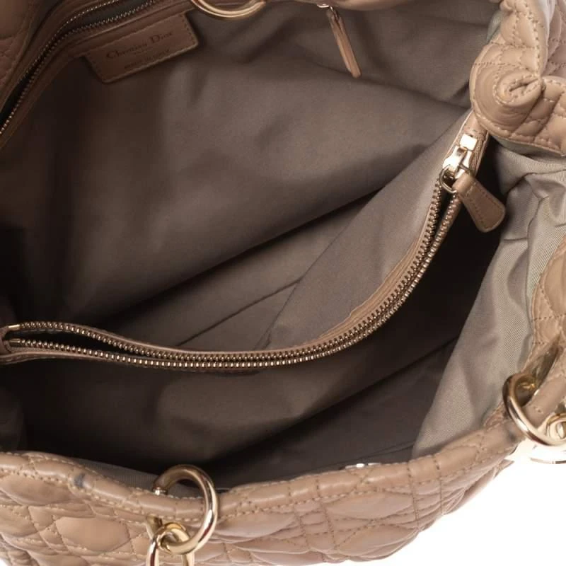 Dior Beige Cannage Quilted Leather Large Shopper Tote 商品