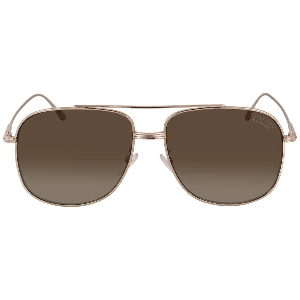 商品Tom Ford|Tom Ford Brown Pilot Unisex Sunglasses TF0806K 28D 62,价格¥1112,第2张图片详细描述