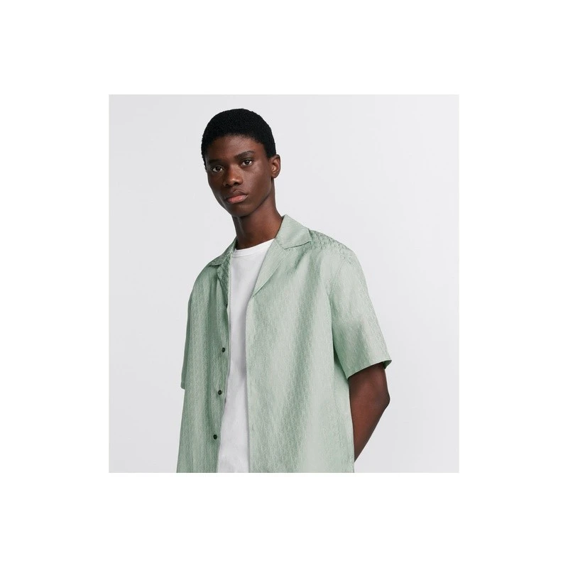商品Dior|Dior 迪奥 男士绿色真丝衬衫,价格¥10601,第4张图片详细描述