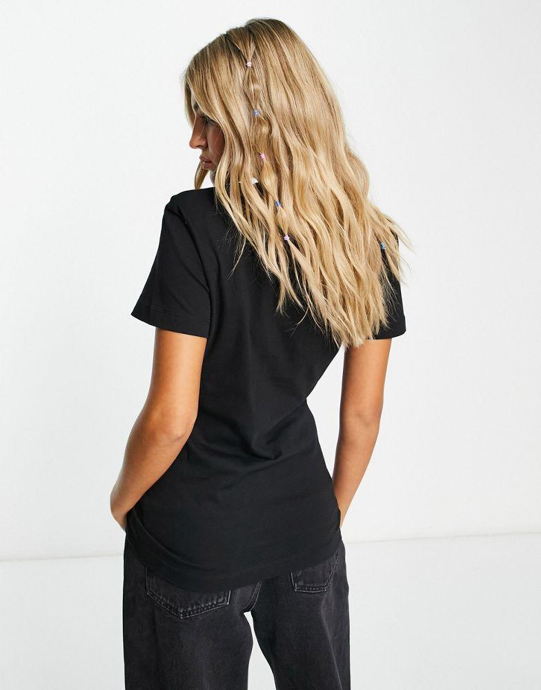 Calvin Klein Jeans gradient monologo t-shirt in black商品第2张图片规格展示