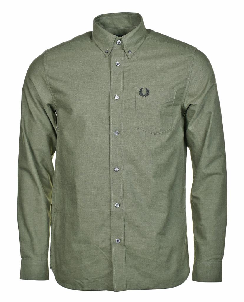 Long Sleeve Oxford Shirt Uniform Green ML商品第1张图片规格展示