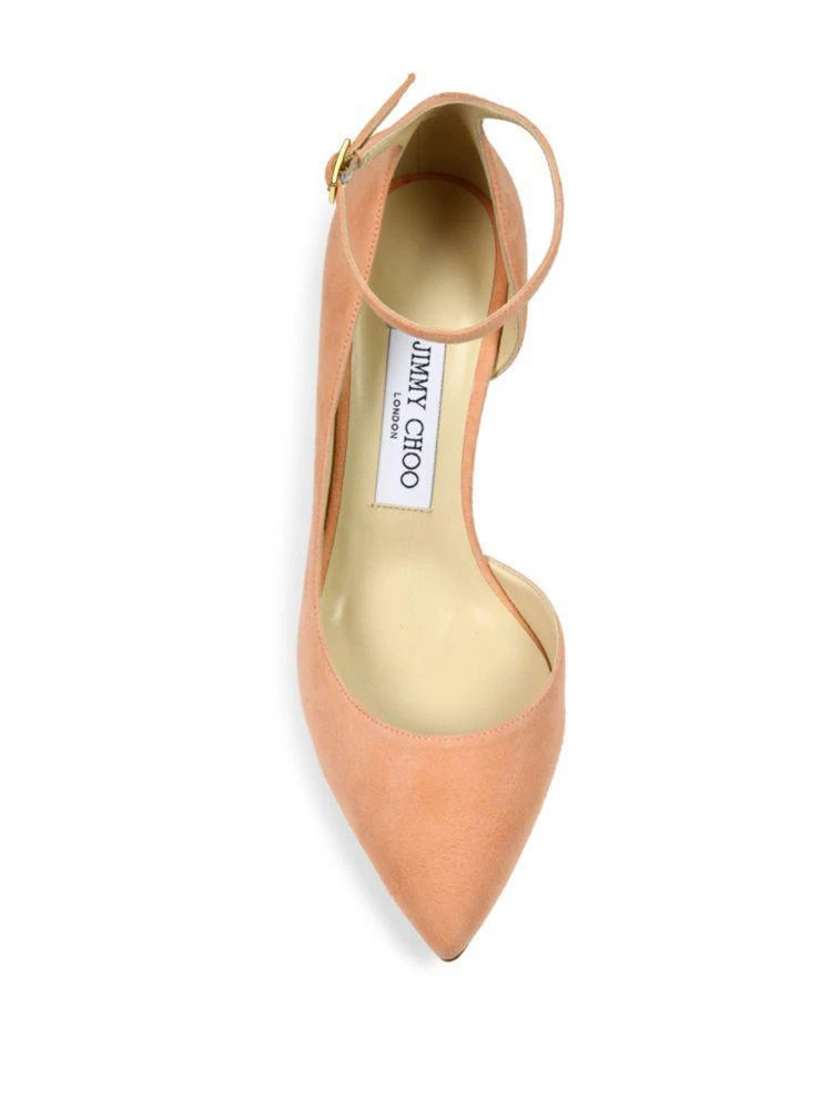 商品Jimmy Choo|Lucy 65 Suede d'Orsay Ankle-Strap Pumps,价格¥3279,第4张图片详细描述