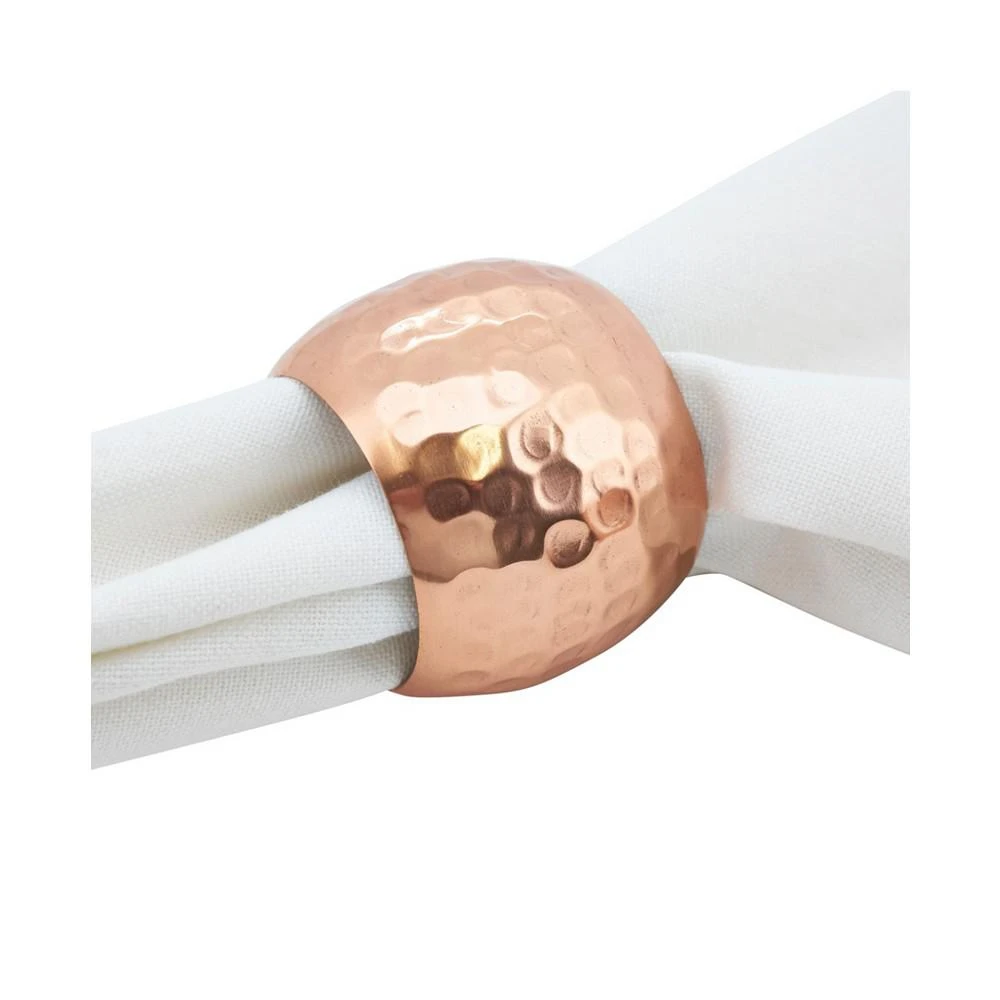 商品Saro Lifestyle|Dinner Napkin Ring with Moscow Mule Design, Set of 4,价格¥434,第3张图片详细描述