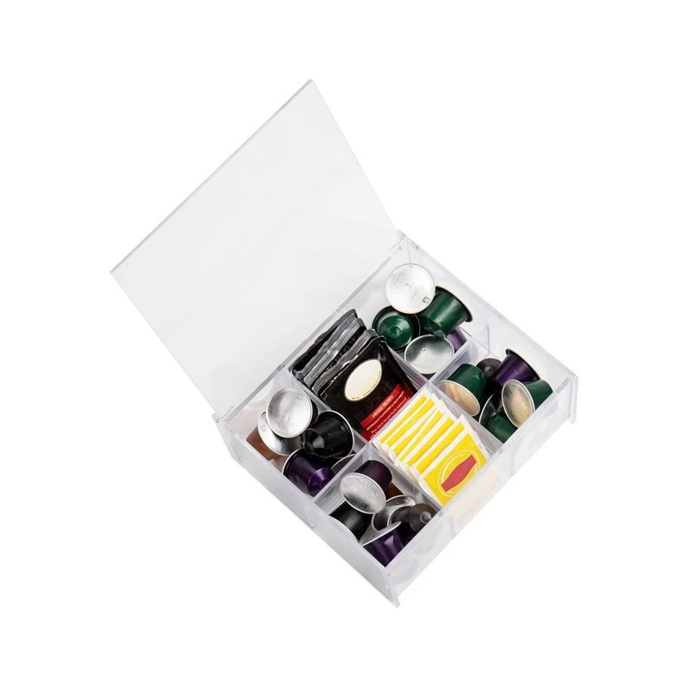 商品Mind Reader|Tea Bag Pantry Storage Organizer with Lid and 6 Compartments,价格¥246,第4张图片详细描述