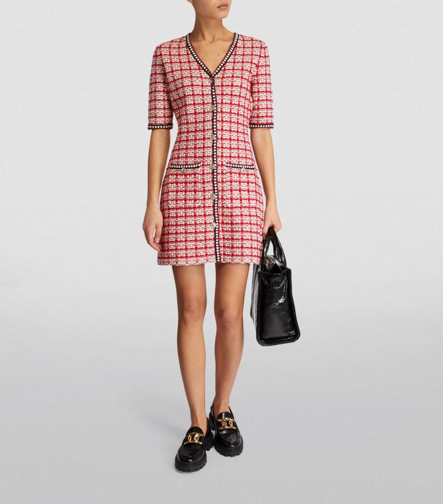 商品Maje|Tweed Retalo Mini Dress,价格¥2848,第4张图片详细描述