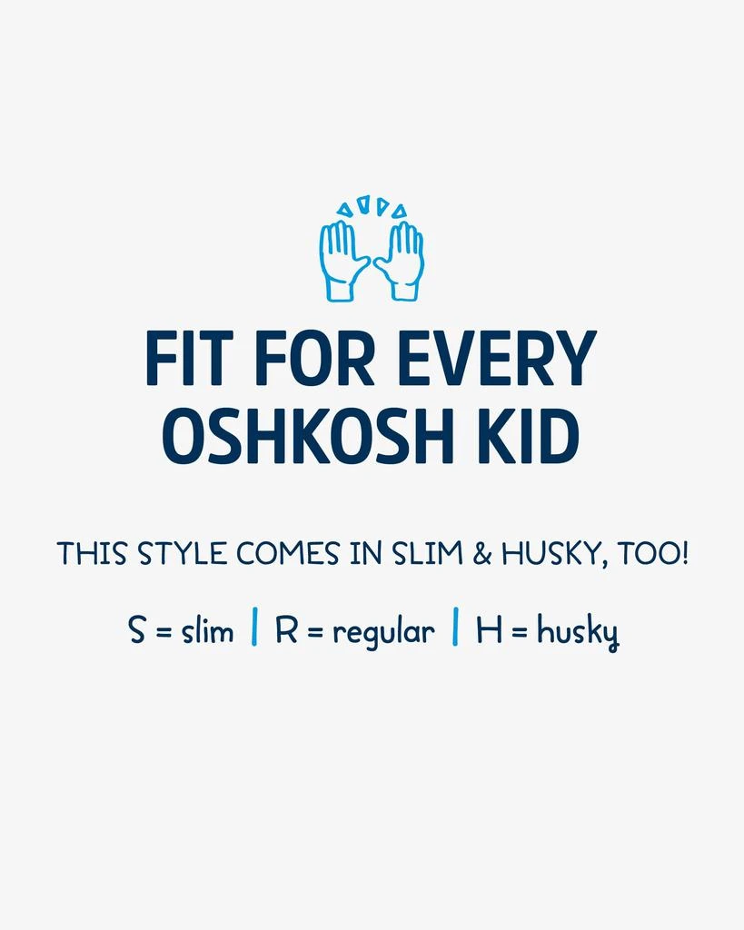 商品OshKosh|Classic Jeans (Husky Fit) - Rail Tie True Blue Wash,价格¥128,第2张图片详细描述