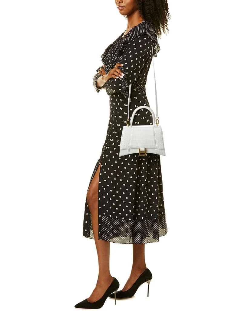 商品Balenciaga|Balenciaga Hourglass Small Croc-Embossed Leather Top Handle Shoulder Bag,价格¥20565,第4张图片详细描述